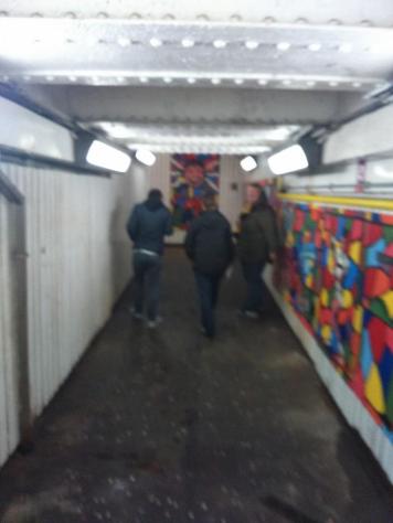 The underpass at Chorley station